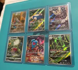 Pokemon Card Lot Of 6 Cards NM ENG Mimikyu BSP 075, (4) JPN AR, (1) JPN CHR - Image 1