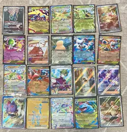 TCG Pokemon 40x Card Binder Lot Collection - Illustration Rare, FA's, Ex’s, More - Image 1