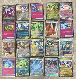 TCG Pokemon 40x Card Binder Lot Collection - Illustration Rare, FA's, Ex’s, More - Image 2