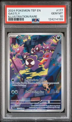 Pokemon Gastly 177/162 IR Temporal Forces Holo Rare #177 GEM MINT PSA 10 - Image 1