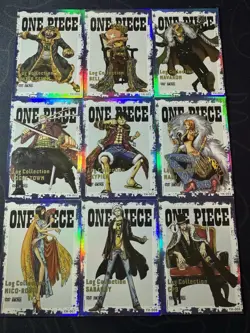 One Piece Set of 9 Collectible Character Anime SSR SR Magazine Cards CCG - Image 1