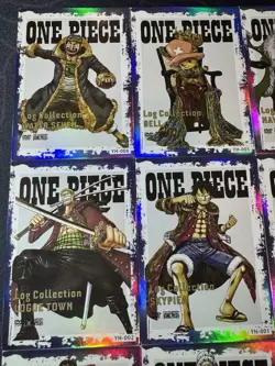 One Piece Set of 9 Collectible Character Anime SSR SR Magazine Cards CCG - Image 2