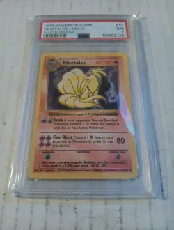 Pokemon TCG Ninetales Base Set Shadowless 12/102 Near Mint PSA 7 NM - Image 1
