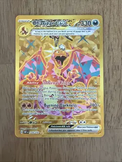 Charizard ex 228/197 Obsidian Flames Gold Secret Rare NM Pokemon Card - Image 1