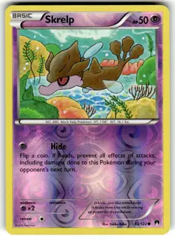 Pokemon - Skrelp - 63/122 - Common - Reverse Holo - XY - BREAKPoint - NM - Image 1