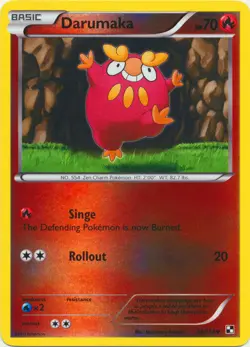 Pokemon - Darumaka - 24/114 (Reverse Foil) - Black and White - Uncommon - Image 1