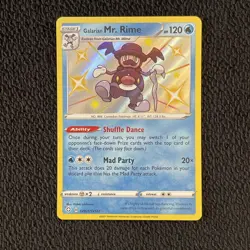 Pokemon Galarian Mr. Rime SV021/SV122 Shiny Holo Rare Shining Fates - NM - Image 1