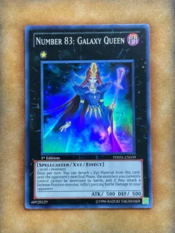 Yugioh Number 83: Galaxy Queen PHSW-EN039 Super Rare 1st Ed NM - Image 1