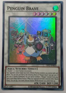 Yugioh Penguin Brave OP17-EN010 Super Rare Unlimited Near Mint - Image 1