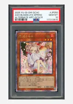 Yu-Gi-Oh PSA 10 Ash Blossom Joyous Spring Alt Art QCSCR 2025 QCAC-JP050 - Image 1