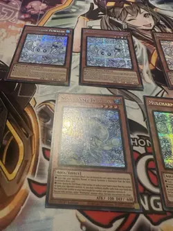 Yu-Gi-Oh Mulcharmy Fuwalos 3x & Mulcharmy Purulia 2x Prismatic Secret Rare Both - Image 3