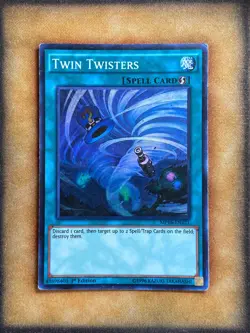 Yugioh Twin Twisters MP16-EN221 Super Rare 1st Ed MP - Image 1