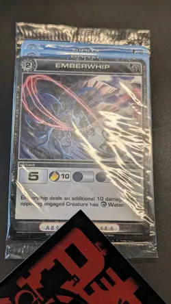 Chaotic Fire And Stone 3 Card Promo Featuring Emberwhip 43/100 Attack Sealed - Image 1
