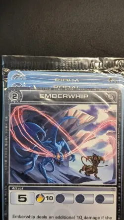 Chaotic Fire And Stone 3 Card Promo Featuring Emberwhip 43/100 Attack Sealed - Image 2