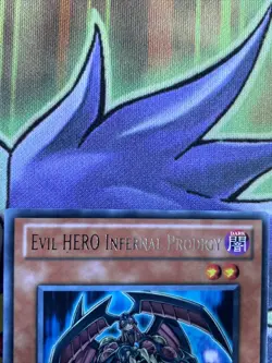 LCGX-EN031 Evil Hero Infernal Prodigy Rare 1st Edition NM Yugioh Card - Image 2
