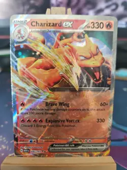 Pokemon TCG Charizard EX 006/165 RR SV2a 151 Card NM Condition - Image 1