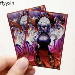 50pcs Yu-Gi-Oh! Red Cartesia, the Virtuous Anime Soft Sleeves Card Protectors - Image 1