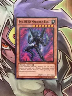 BP02-EN054 Evil Hero Malicious Edge Mosaic Rare 1st Edition NM Yugioh Card - Image 1