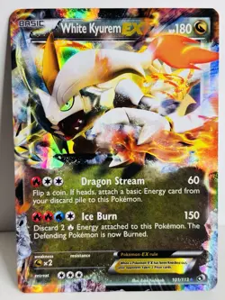 White Kyurem EX - 101/113 - Holo Rare -Legendary Treasures - Pokemon Card - Image 1