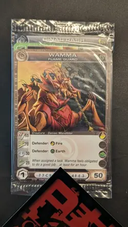 Chaotic Fire And Stone 3 Card Promo Featuring Wamma 24/100 Sealed - Image 1