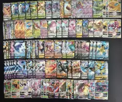100 Lot Pokemon TCG Chinese Card RR RRR VMAX Charizard Mewtoo Sylveon A45 SQ - Image 1