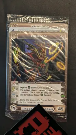 Chaotic Fire And Stone 3 Card Promo Featuring Riggan 20/100 Sealed - Image 1