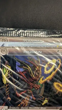 Chaotic Fire And Stone 3 Card Promo Featuring Riggan 20/100 Sealed - Image 2