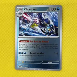 Clawitzer 038/132 Rare Reverse Holo Mega Evolution Pokemon Card NM - Image 1