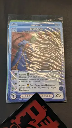 Chaotic Fire And Stone 3 Card Promo Featuring Bodal 4/100 Sealed - Image 2