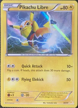 Pikachu Libre (30 - Holo) 30/30 XY Trainer Kit - Pokemon Card - Image 1