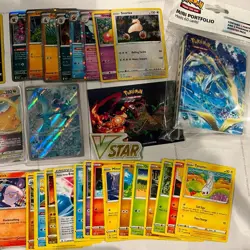 Pokemon Mystery Pack!! 50 Cards!! Stickers/Coins/Mini Binder - Image 3