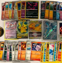 Pokemon Mystery Pack!! 50 Cards!! Stickers/Coins/Mini Binder - Image 4