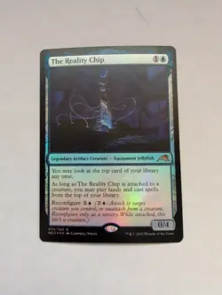 MTG 1x FOIL The Reality Chip 74 Kamigawa: Neon Dynasty Magic the Gathering x1 NM - Image 1