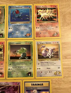 Vintage Pokemon TCG Cards: Lot of 14 GYM HEROES Set Cards (P03) - Image 4