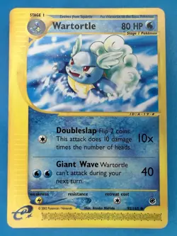 Pokemon TCG: Wartortle 92/165 (2002) Expedition • Non-Holo E-reader Series Card - Image 1
