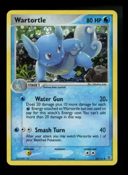 Wartortle 50/112 EX FireRed LeafGreen FRLG 2004 Reverse Holo Pokemon Card TCG - Image 1