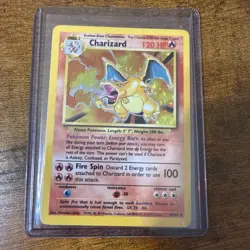 1999 Base Set Charizard Holo Pokemon Card 4/102 WOTC, LP+ Condition - Image 3