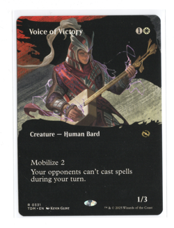 MTG - Voice of Victory - Borderless - Tarkir Dragonstorm TDM - NM - Image 1