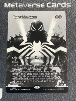 Magic MTG Opposition Agent Borderless 0019 Marvel Spider-Man - Image 1