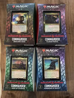 Magic the Gathering Adventures in the Forgotten Realms - All 4 Commander Decks - Image 1