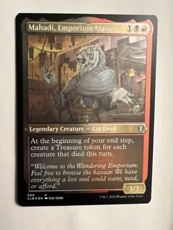 Mahadi, Emporium Master #540 MtG Magic Commander Baldur's Gate ETCHED FOIL NM - Image 1
