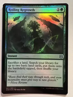 Roiling Regrowth - FOIL - MTG Zendikar Rising - NM Uncommon Instant - Image 1
