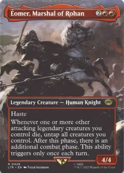 MTG Eomer, Marshal of Rohan (Borderless) Normal NM Universes Beyond: The Lord of - Image 1