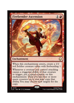 Magic the Gathering MTG TLA Firebender Ascension 137 Regular Near Mint - Image 1