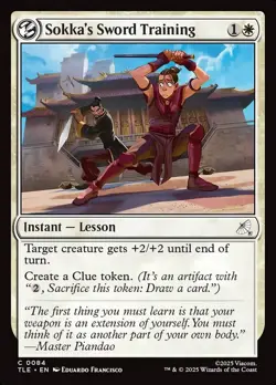 Sokka's Sword Training Avatar: The Last Airbender: Eternal-Legal 84 Foil NM - Image 1