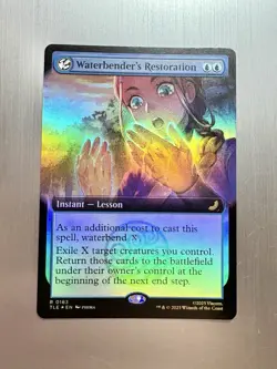 Waterbender’s Restoration 183 -MTG Avatar: The Last Airbender -Extended Art FOIL - Image 1