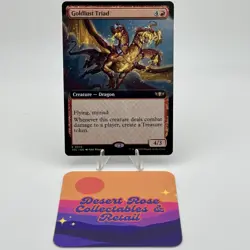 MTG Goldlust Triad 74 Extended Art Regular Commander: Tarkir: Dragonstorm TDC NM - Image 1