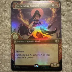 Firebending Student - FOIL SHOWCASE #342 - Avatar: The Last Airbender MTG Magic - Image 1
