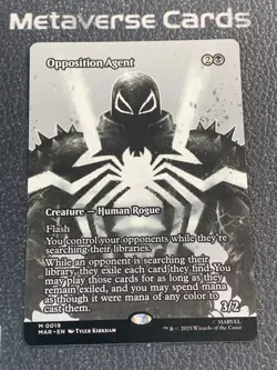 Magic MTG Opposition Agent Borderless 0019 Marvel Spider-Man - Image 1