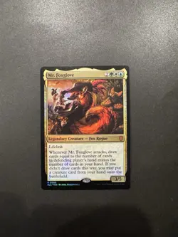 Mr. Foxglove 0006 Mythic Foil Bloomburrow Commander MTG Near Mint - Image 1